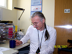 Herr Pantke in seinem Büro